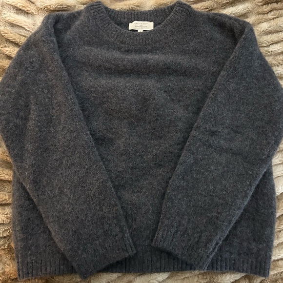 Sezane Amiel jumper sweater charcoal grey size M alpaca - Picture 8 of 8